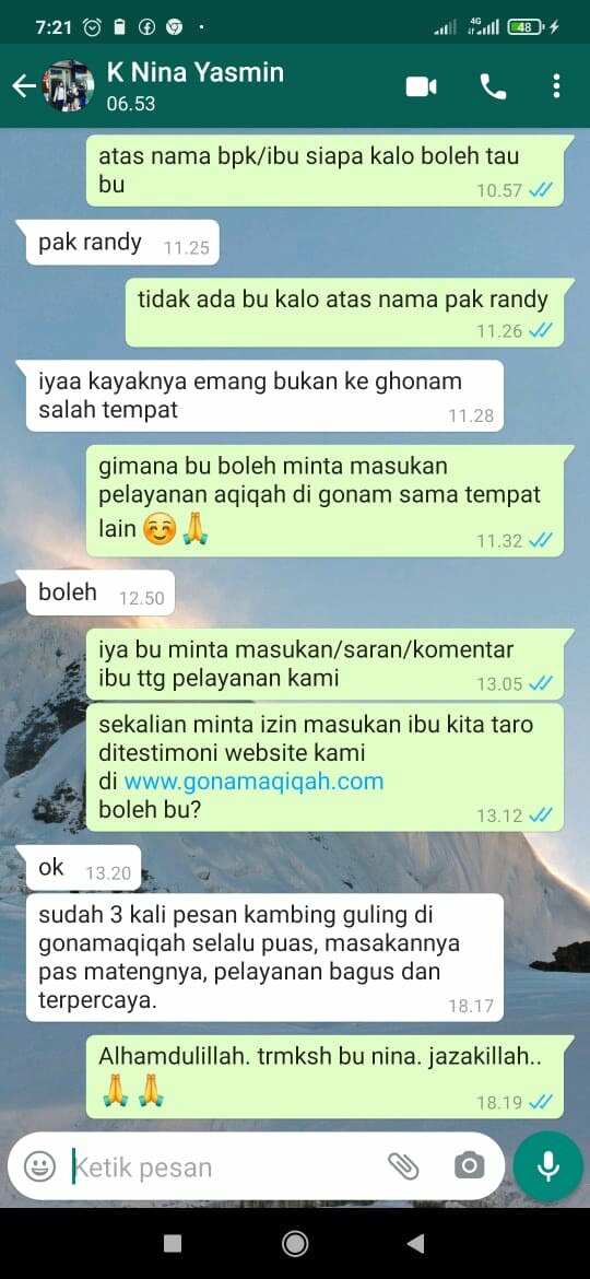 Aqiqah Gunung Putri Terpercaya 2025